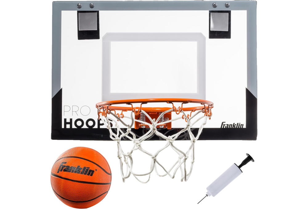 Over The Door Basketball Hoop Set - Indoor Mini Basketball Game With 4 Balls For Kids & Adults